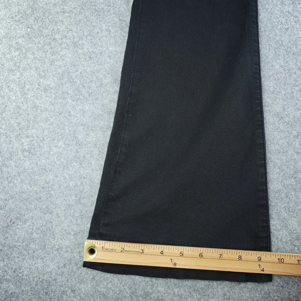 7 For All Mankind Slim Trouser Jeans Women's 29 Black Flare Stretch Denim 30x33